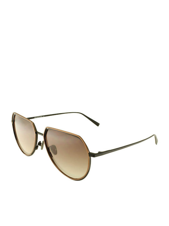 Kreuzbergkinder Women's Sunglasses with Brown Metal Frame and Brown Gradient Lens HANKY PANKY C3