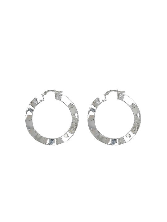 Xryseio Earrings Hoops made of Platinum