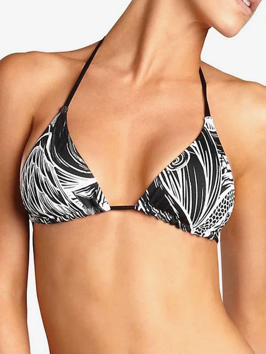 Fox Triangle Bikini Top Black