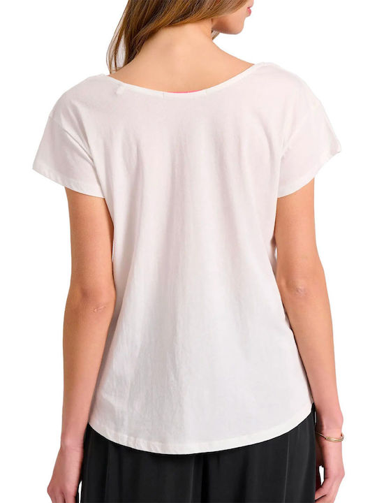 Funky Buddha Women's T-shirt Off White