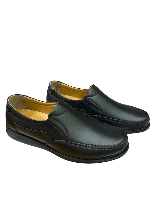 Il Mondo Comfort Leder Herren Freizeitschuhe Schwarz