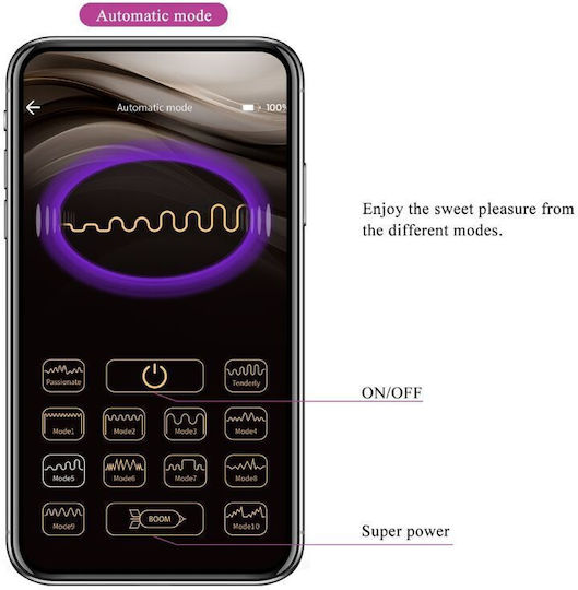 Pretty Love Nymph Vibrator Egg with Remote Control Flesh