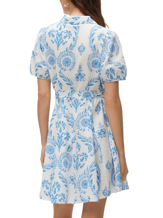 Vero Moda Rochie White/Blue