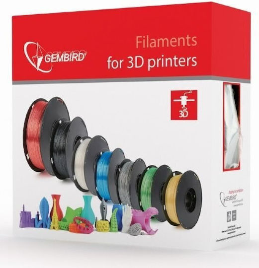 Gembird PLA 3D Printer Filament 1.75mm Gray 1kg (3DP-PLA+1.75-02-GR)