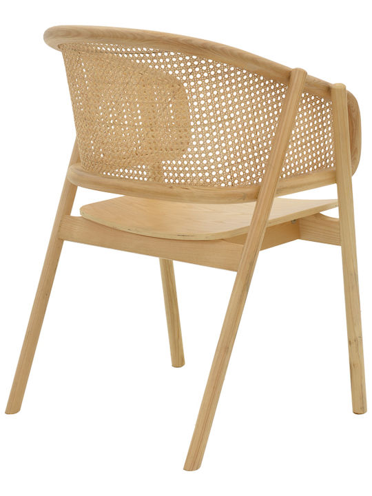 Fotoliu de exterior Lemn Wenzy Natural 58x58x82cm