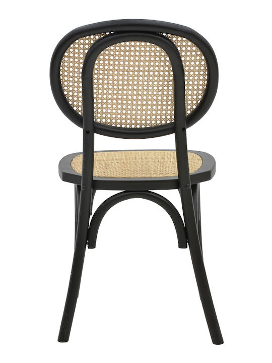 Scaun de exterior Lemn Zoel Negru 45x52x82cm