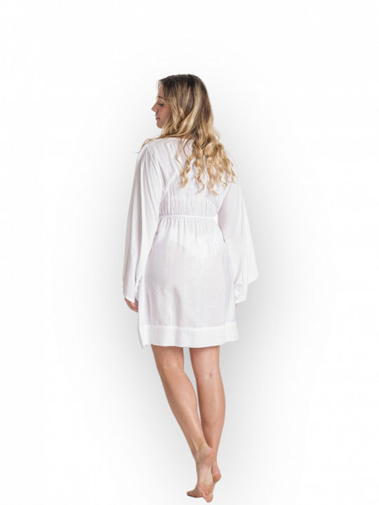 Women's Short Dress Sleeve 3115 Rima White