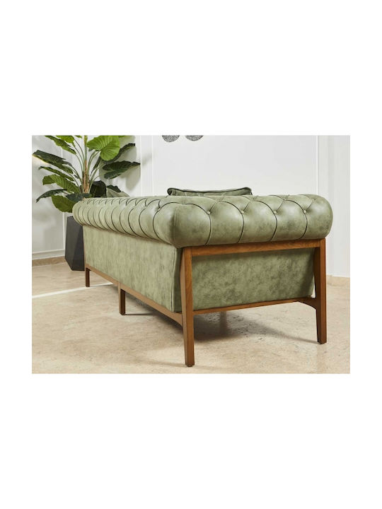 Verde Τριθέσιος Καναπές Verde Rust 240x47x77εκ.