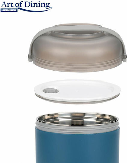 Heinner Loca Δοχείο Φαγητού Inox Μπλε 600ml