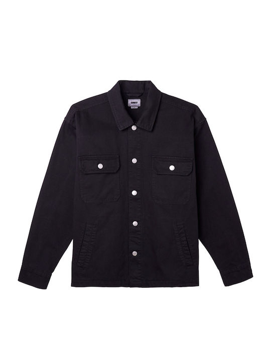 Obey Ανδρικό Πουκάμισο Division Shirt Jacket 121160054-blk