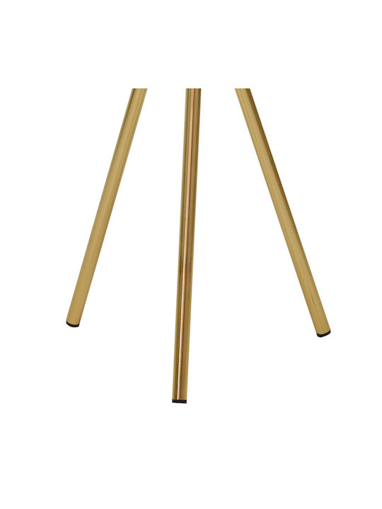 Rundes Beistelltisch Jacksie Metall Bronze-Gold M46xL46xH48cm