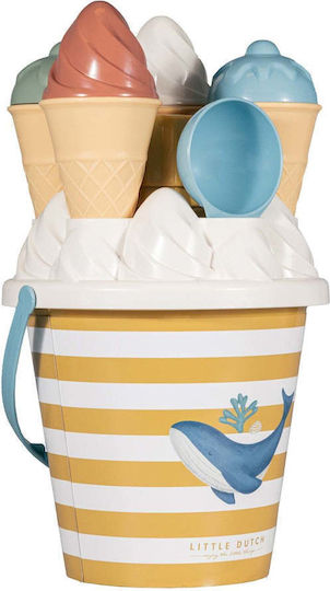 Little Dutch Σετ Κουβαδάκια Παραλίας Ice Cream Ocean Dreams Μπλε
