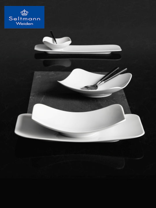 Fine Plate Shallow White with Diameter 25.5cm 2pcs