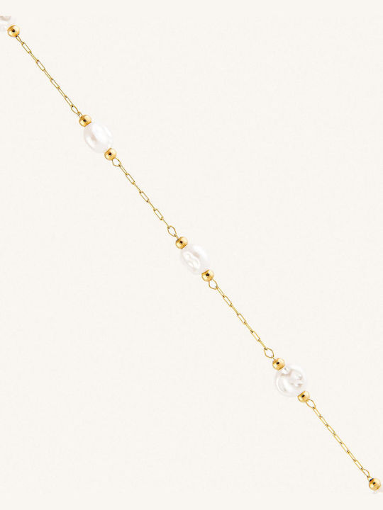 StanStefan Bracelet Anklet Chain made of Steel Gold Plated