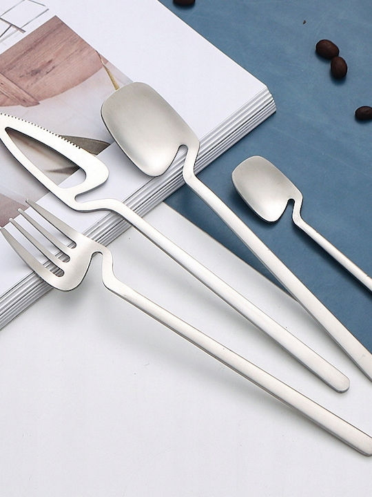 Besteckset Edelstahl Silber 32Stück