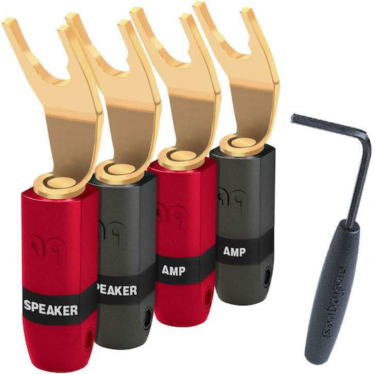 Audioquest Suregrip 300 Stecker 4Stück Mehrfarbig (18563)