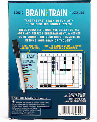 Επιτραπέζιο Παιχνίδι Brain Train Logic Puzzles 12+ Ετών