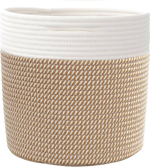 vidaXL Καλάθι Αποθήκευσης Υφασμάτινο Καφέ 28x28x28cm 2τμχ