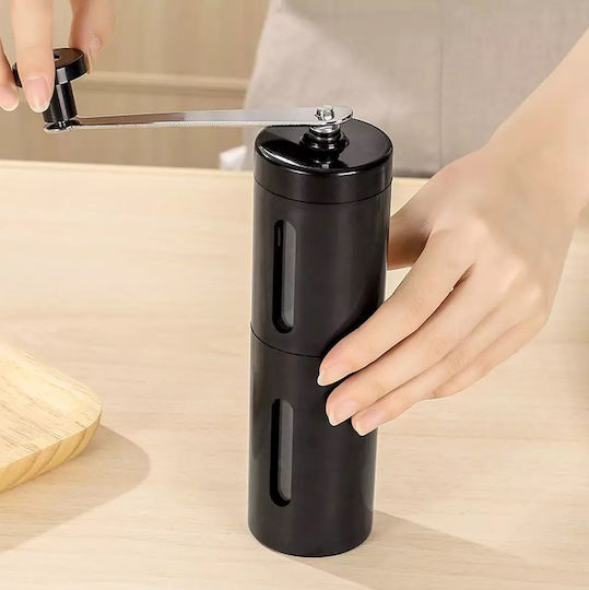 Set Manual Râșnițe Condimente Inox în Culoare Negru 1buc