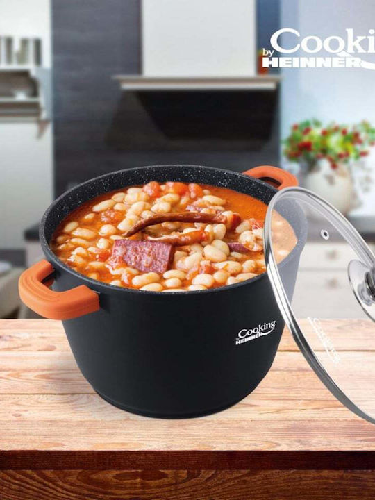 Heinner Dark Line Tiefer Topf aus Aluminium 6.3Es / 24cm