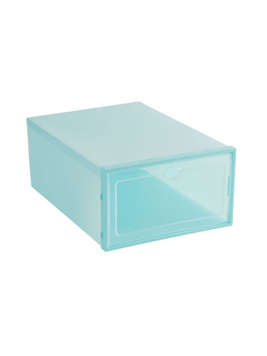 Plastic Cutie de Depozitare cu Capac Albastru 21.5x31x12.5cm 1buc