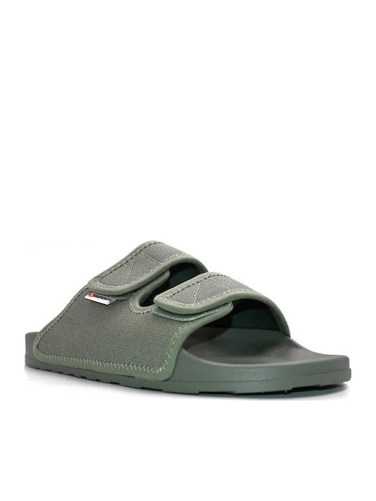 Superga 1908 Flip Flops in Sandal Style Green