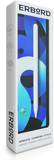 Erbord Stylus Pro Ψηφιακή για Apple iPad Air / Pro / Mini σε Λευκό χρώμα