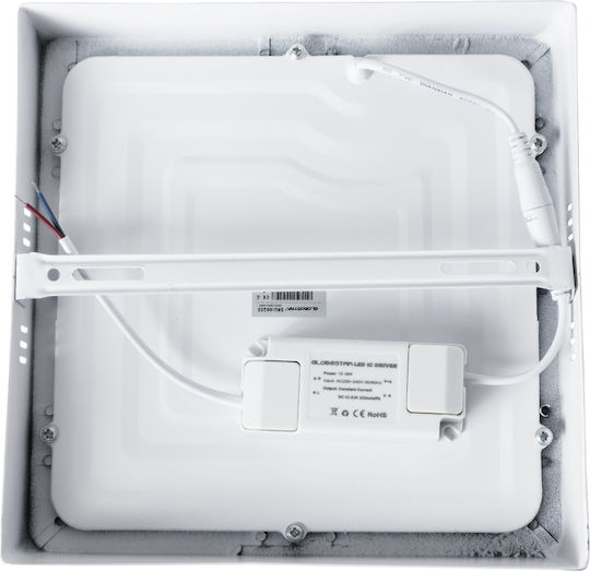 GloboStar Στρογγυλό Εξωτερικό LED Panel 20W με Ψυχρό Λευκό Φως 6000K 22εκ.