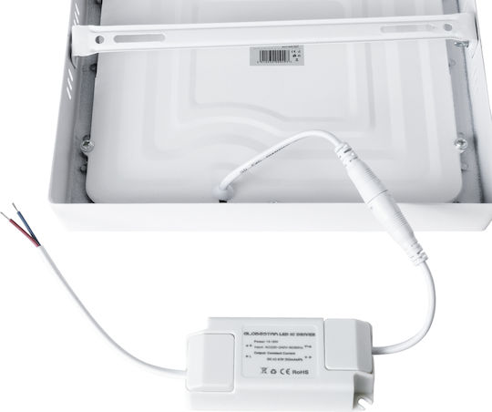 GloboStar Στρογγυλό Εξωτερικό LED Panel 20W με Ψυχρό Λευκό Φως 6000K 22εκ.