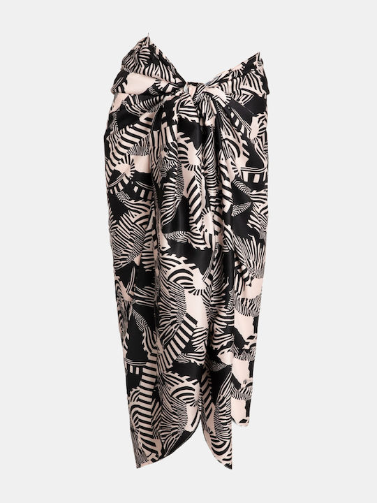 Γυναικείο Beachwear Rock Club Πολυμορφική Φούστα Παρεό Macacao Print Regular Fit Lycra