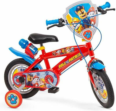 Paw Patrol 12" Детски Велосипед Град Червен