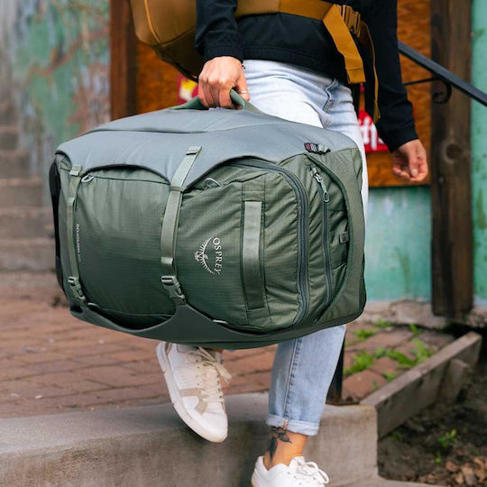 Osprey Sack Voyage Back 60lt Green with Wheels Fabric
