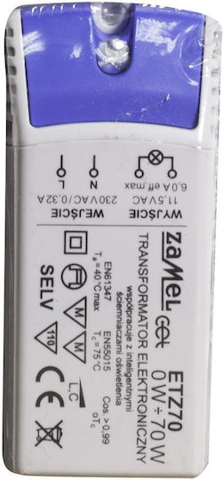 Zamel LED Захранване Мощност 70W с Изходно Напрежение 12V