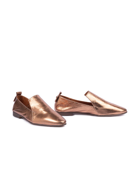 Massimo Granieri Damen Ballerinas in Gold Farbe