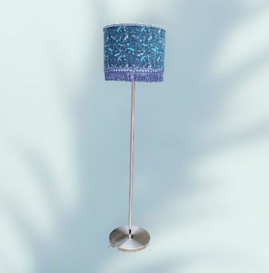 Oxygen Blue Electric Stehleuchte H155xB35cm. mit Fassung für Lampe E27 Blau
