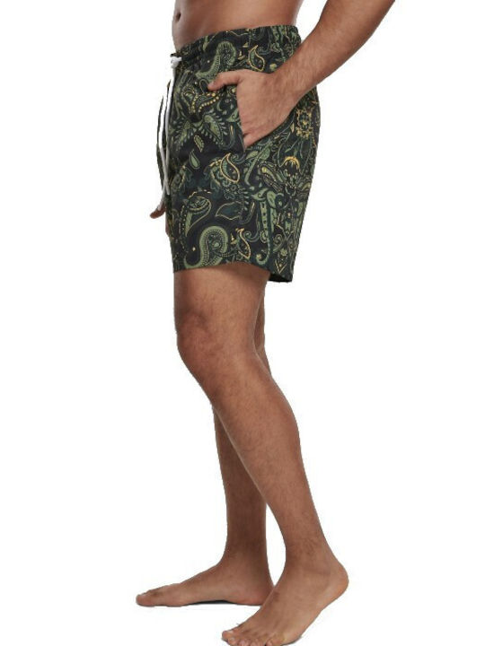 Paisley Men's Swimwear Shorts Green