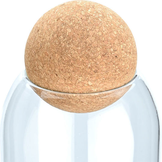 Estia General Use Glass Transparent Vase with Lid 450ml