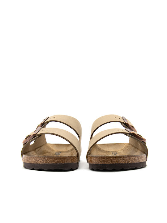Birkenstock Arizona Oiled Leather Leather Women's Flat Sandals In Brown Colour 0352203