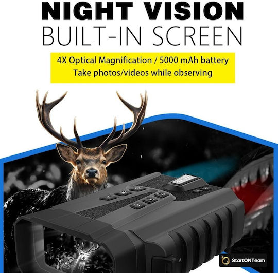 Professional Digital Night Vision Hunting Binoculars Lcd Screen Battery Night Vision 300m Black
