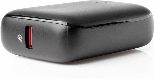 Platinet PMPB10DL104B Power Bank 10000mAh 20W με Θύρα USB-A και Θύρα USB-C Power Delivery Μαύρο