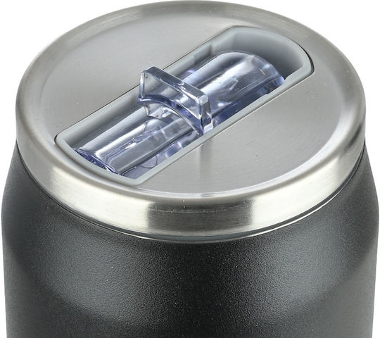 Estia Travel Cup Save the Aegean Recyclable Glass Thermos Stainless Steel / Plastic BPA Free 500ml PAOK BC Edition with Straw