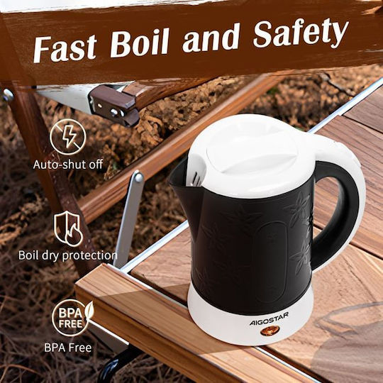 Kettle Travel Size 600ml 650W Black