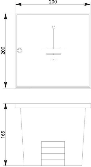 Elektro Plast Surface Mounted Electrical Box IP40 in Beige Color
