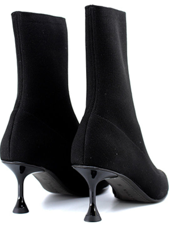 Leather Women's Chelsea Boots with Medium Heel Gold