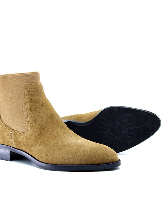 Suede Women's Chelsea Boots Brown