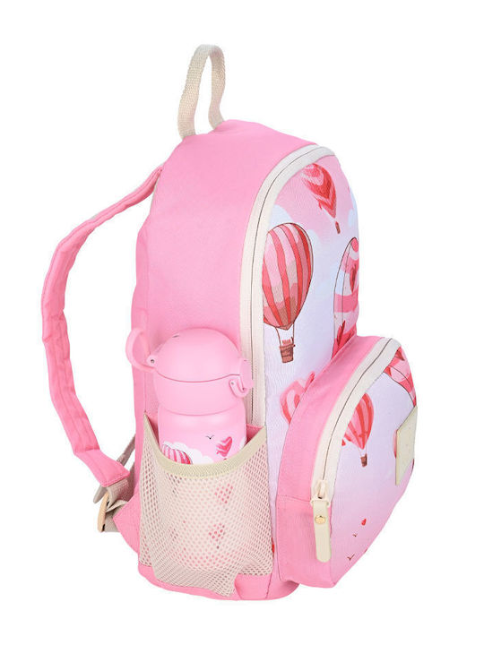 Estia Kid Backpack Σχολική Τσάντα Πλάτης Νηπιαγωγείου Love Ascend με Θήκη για Παγούρι 10lt