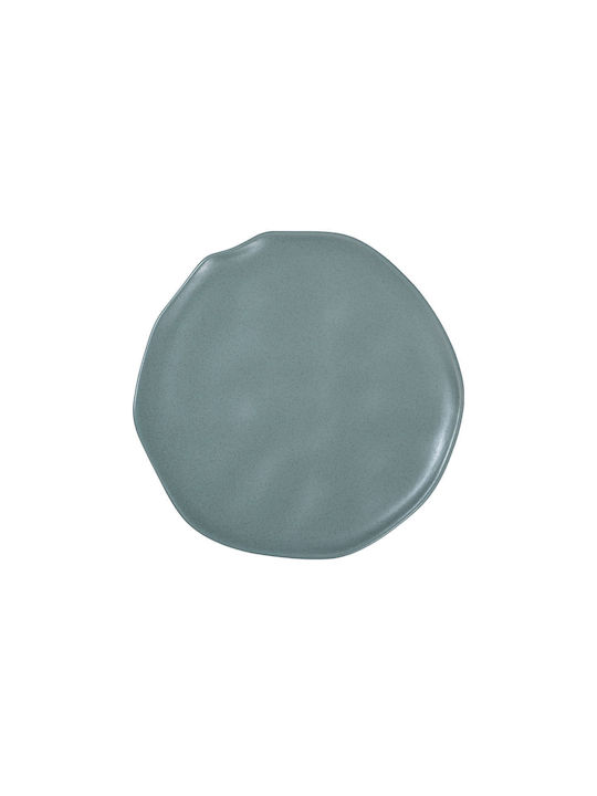 Estia Teller Untiefe Keramik Blau mit Durchmesser 22cm
