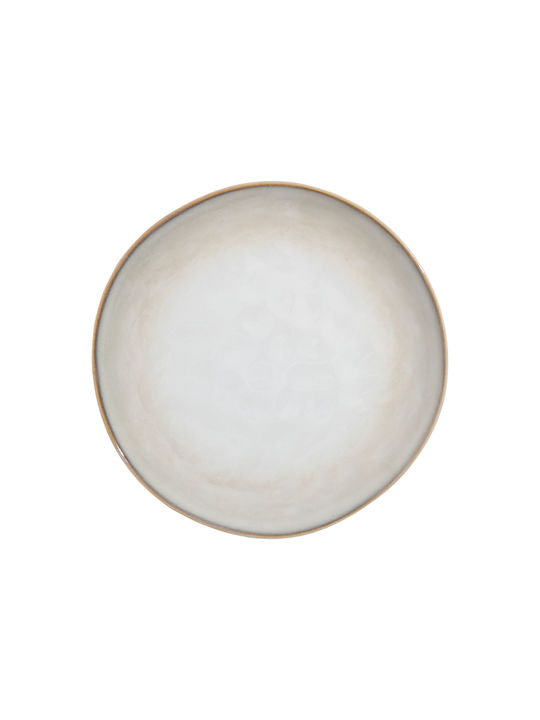 Estia Plate Shallow Ceramic White with Diameter 27cm 4pcs