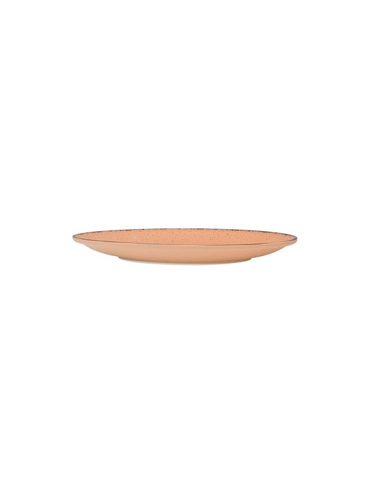 Estia Terra Plate Desert made of Porcelain Salmon with Diameter 21cm