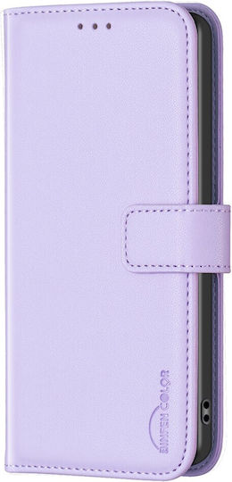 Binfen Wallet Case Δερματίνης Μωβ (Galaxy A55)